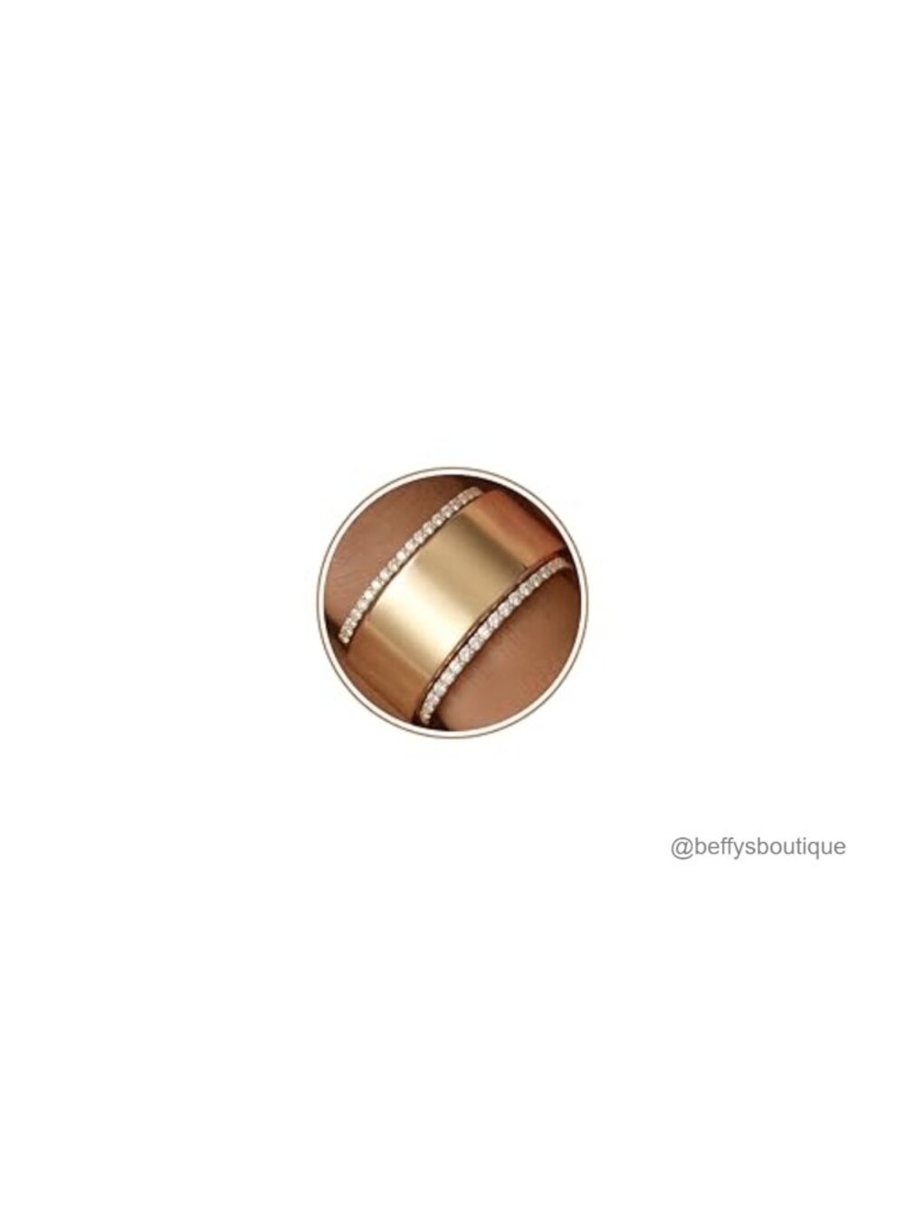 14K Gold Plated Stacking Ring Half Pave Eternity Band for Women